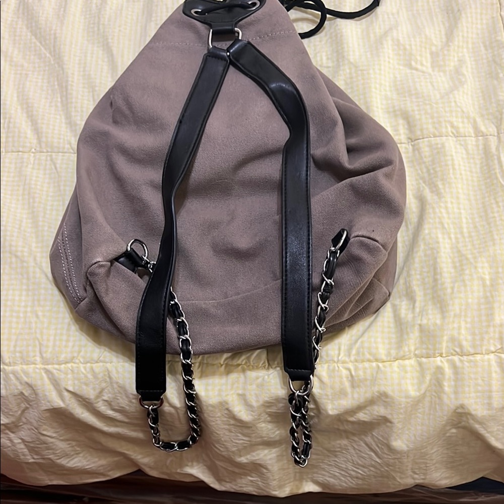 Chanel Gray Drawstring Bag - Picture 2 of 8